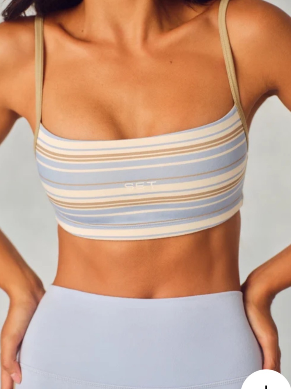 FORMCLOUD® CLOUD STRIPE 90's BRA - PALMETTO